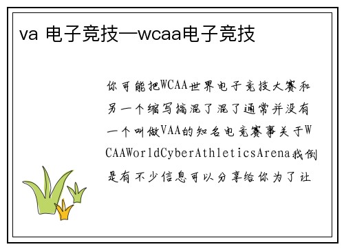 va 电子竞技—wcaa电子竞技